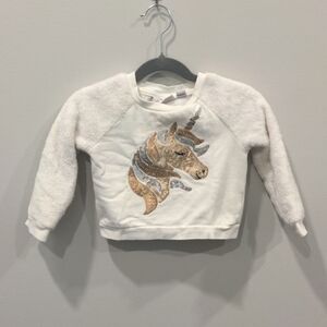 The Children's Place Unicorn sequin sweater 24mo